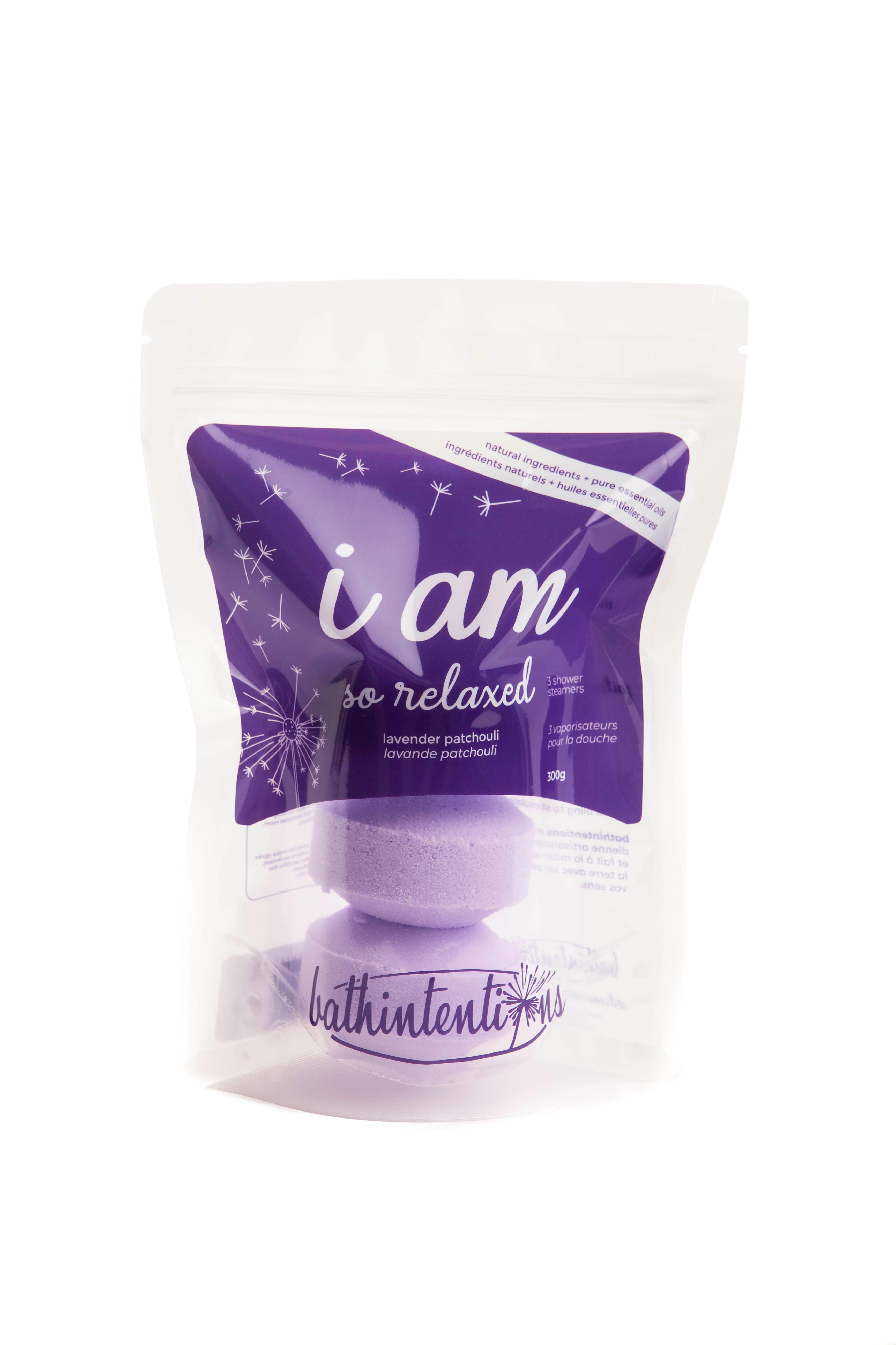 i am so relaxed | shower steamers | lavender patchouli