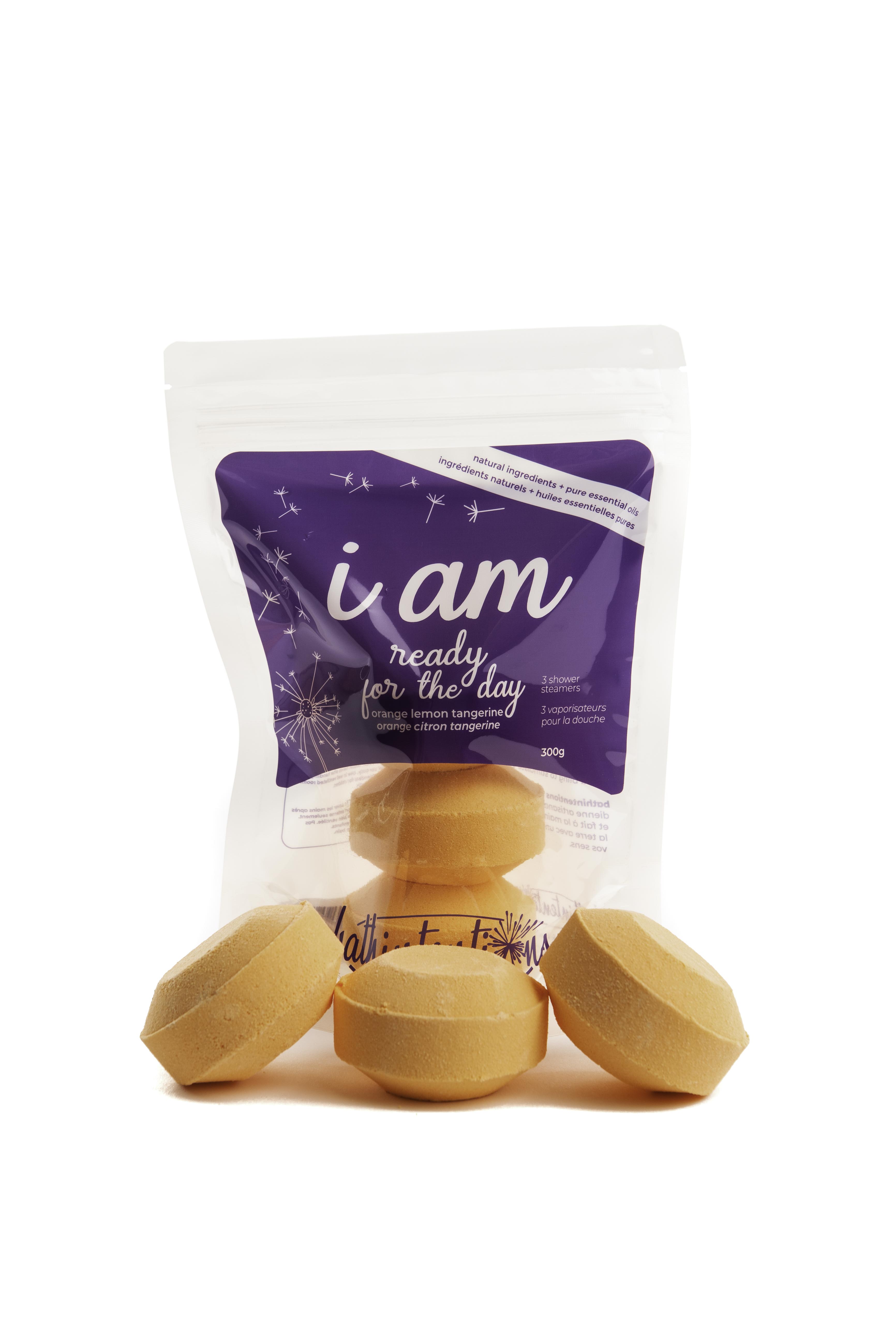 i am ready for the day | shower steamers | tangerine lemon orange