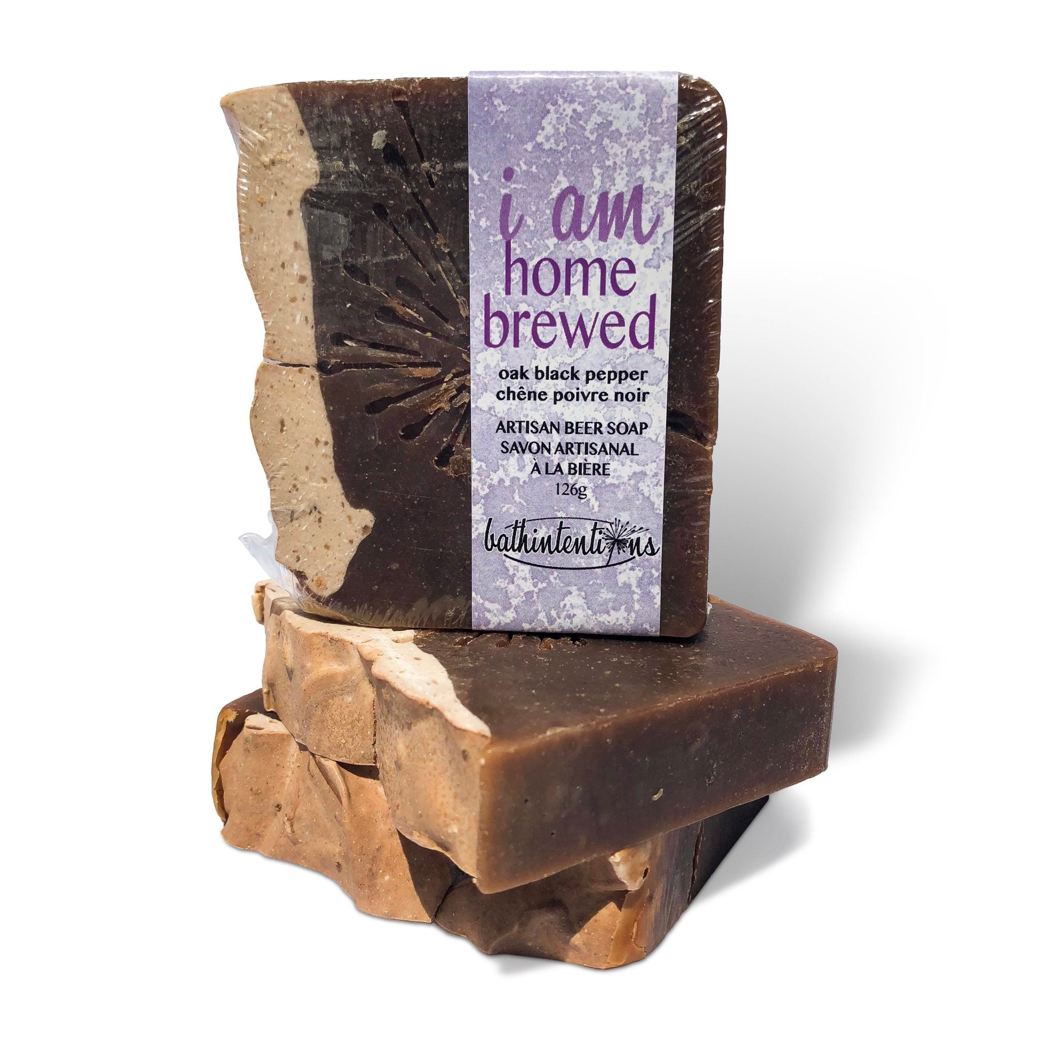 i am home brewed | artisan beer soap | oak black pepper